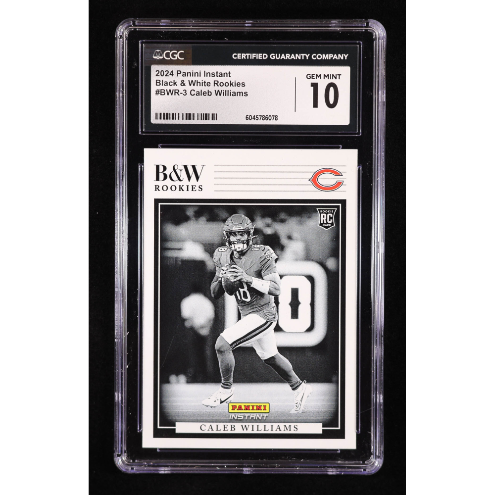 Caleb Williams 2024 Panini Instant Black and White Rookies #BWR3 RC (CGC 10) at PristineAuction.com
