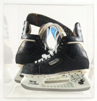 Jaromir Jagr Signed Set of (2) Game-Worn Bauer Ice Hockey Skates & Hockey Stick Blade With Display Case (Beckett) at PristineAuction.com