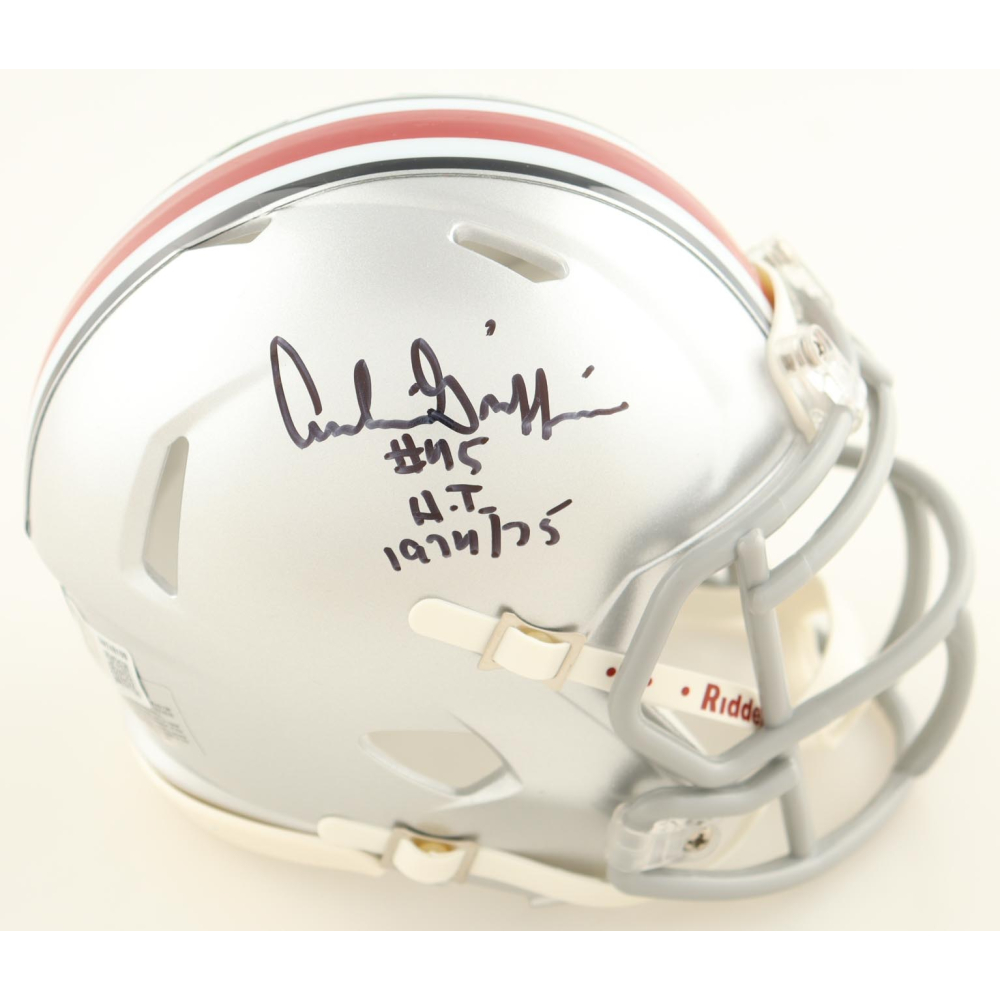 Archie Griffin Signed Ohio State Buckeyes Speed Mini Helmet Inscribed "H.T. 1974 / 75" (Beckett) at PristineAuction.com