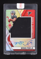 Michael Penix Jr. 2024 Panini Phoenix Rookie Silhouettes Silver #2 #23/75 JSY AU RC at PristineAuction.com