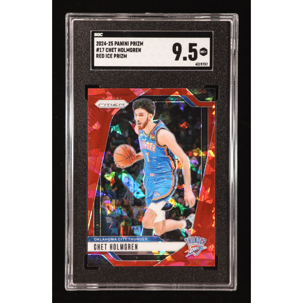 Chet Holmgren 2024-25 Panini Prizm Prizms Red Ice #17 (SGC 9.5) at PristineAuction.com