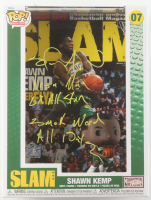 Shawn Kemp Signed "SLAM" #07 Shawn Kemp Funko Pop! Magazine Cover Vinyl Figure Inscribed "Reign Man 6x All Star" & "Smoke Weed All Day" (PSA) at PristineAuction.com