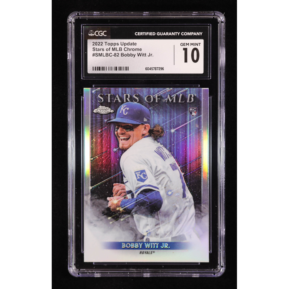 Bobby Witt Jr. 2022 Topps Stars of MLB Chrome #SMLBC82 RC (CGC 10) at PristineAuction.com