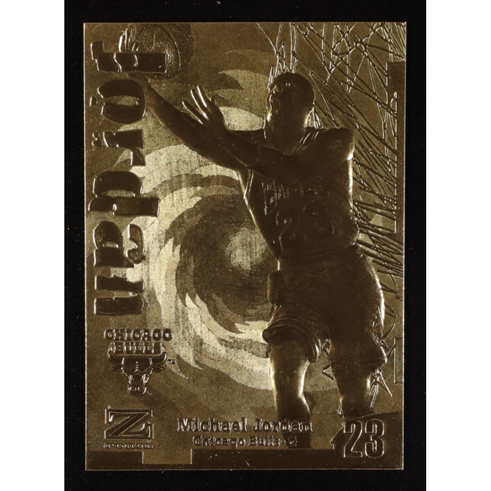 Michael Jordan 1997 Skybox Z-Force 23Kt Gold Card # at PristineAuction.com