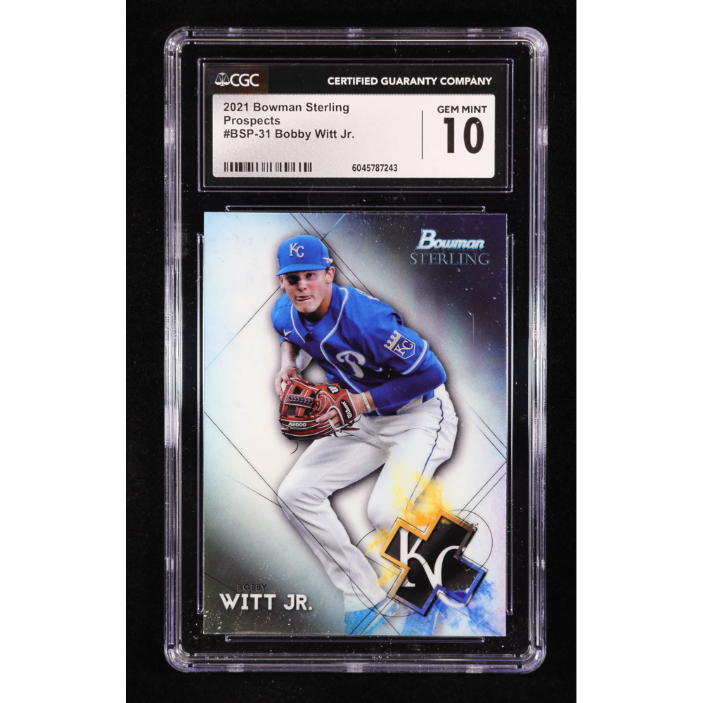 Bobby Witt Jr. 2021 Bowman Sterling Prospects #BSP31 RC (CGC 10) at PristineAuction.com