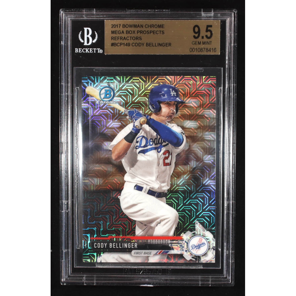 Cody Bellinger 2017 Bowman Chrome Mega Box Prospects Refractors #BCP149 RC (BGS 9.5) at PristineAuction.com