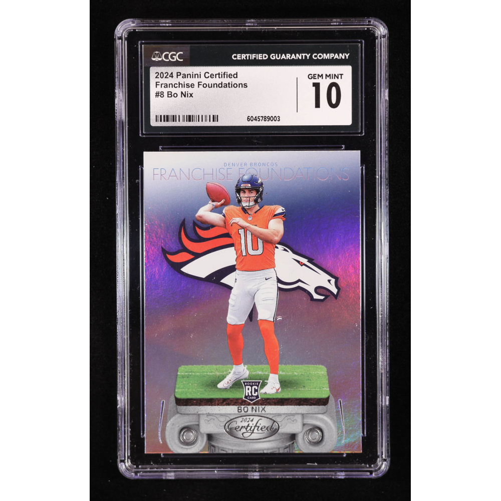 Bo Nix 2024 Certified Franchise Foundations #8 RC (CGC 10) at PristineAuction.com