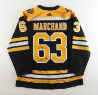 Brad Marchand Signed Bruins Adidas Authentic Captain's Jersey Inscribed "Captain" (Marchand) at PristineAuction.com