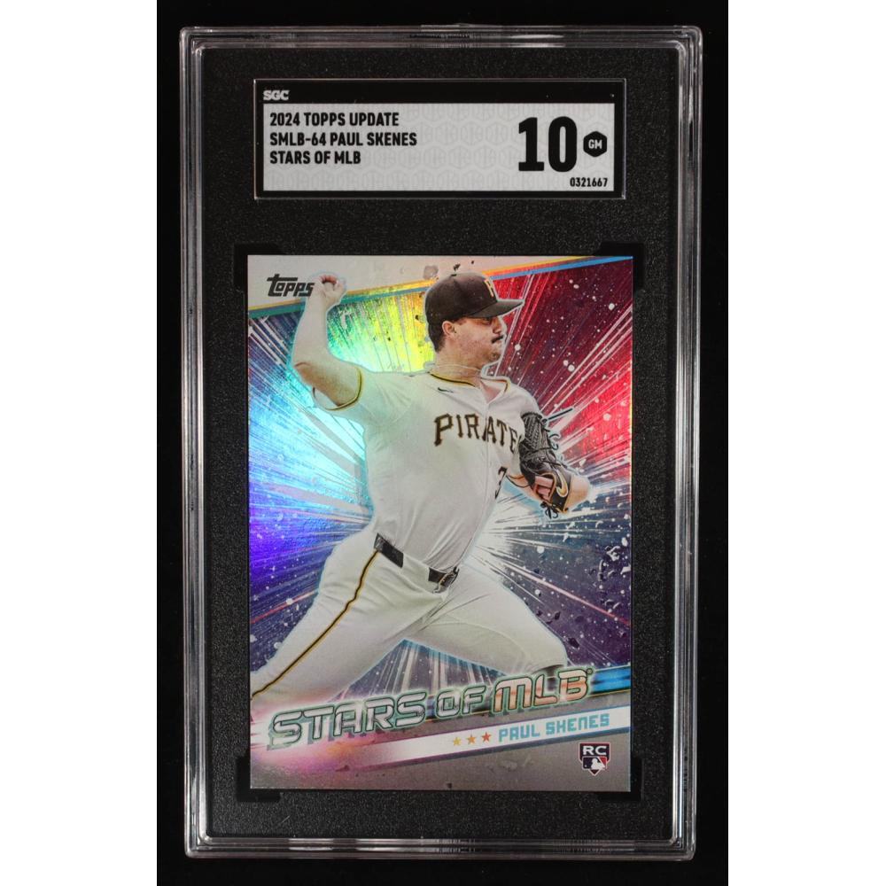 Paul Skenes 2024 Topps Update Stars of MLB #SMLB64 RC (SGC 10) at PristineAuction.com