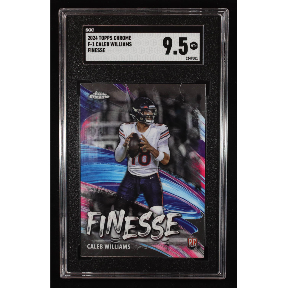 Caleb Williams 2024 Topps Chrome Finesse #F1 RC (SGC 9.5) at PristineAuction.com