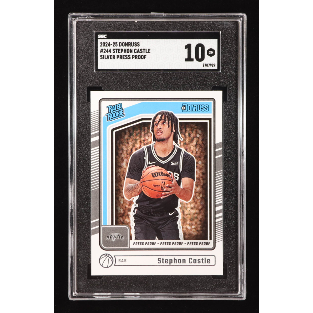 Stephon Castle 2024-25 Donruss Press Proof Silver #244 RR RC (SGC 10) at PristineAuction.com