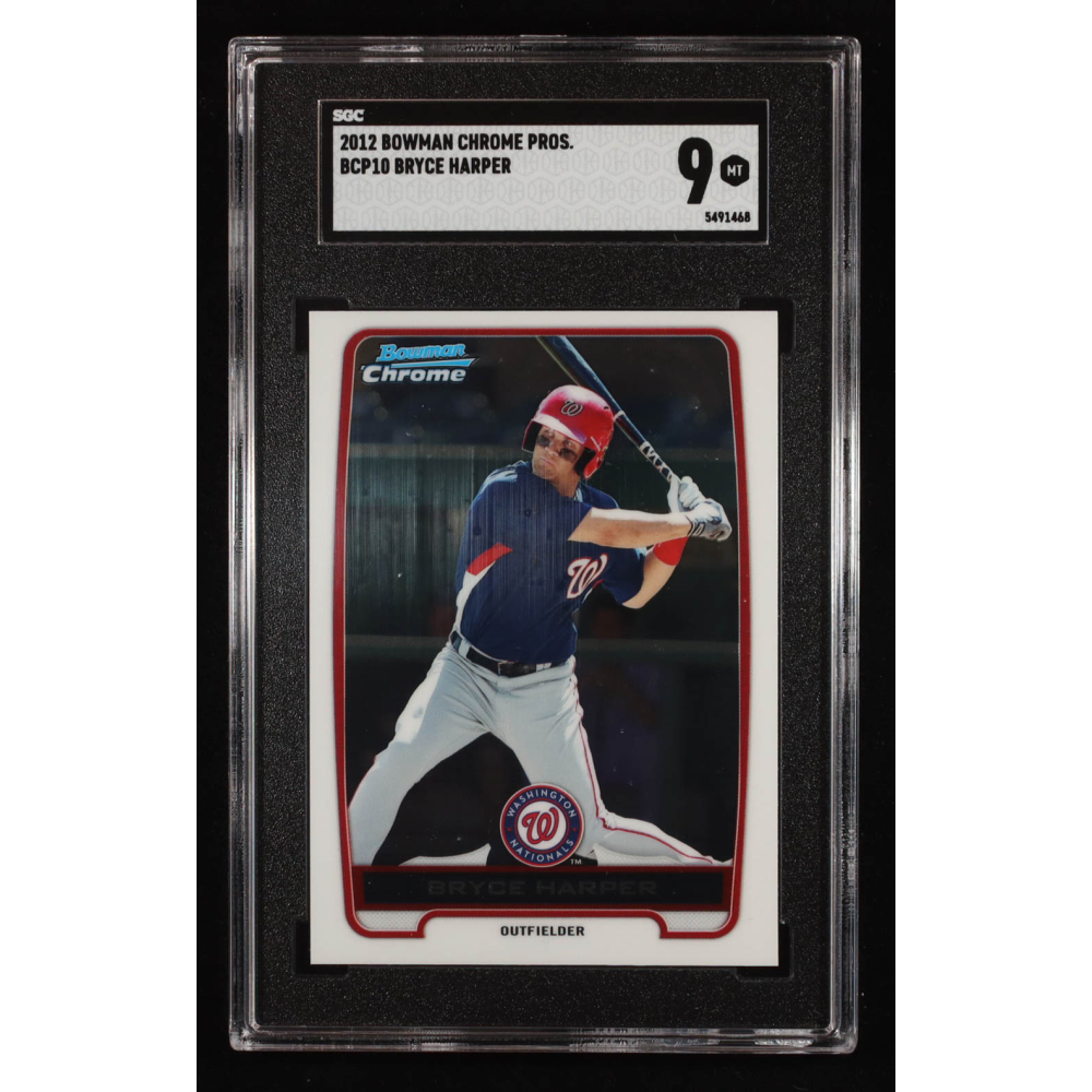 Bryce Harper 2012 Bowman Chrome Prospect #BCP10 RC (SGC 9) at PristineAuction.com
