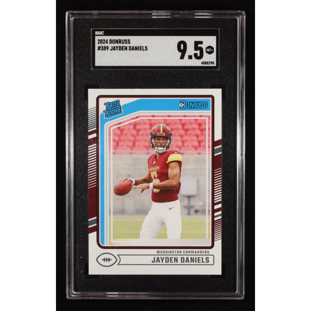 Jayden Daniels 2024 Donruss #389 RR RC (SGC 9.5) at PristineAuction.com