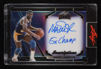 Magic Johnson 2024 Leaf Metal Inscriptions Blue Autograph #MHIMJ2 #26/150 at PristineAuction.com