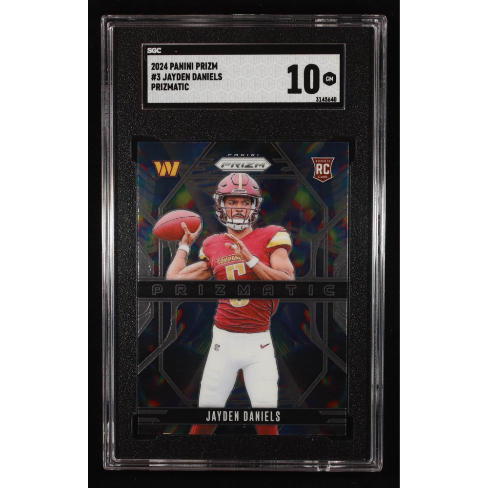 Jayden Daniels 2024 Panini Prizm Prizmatic #3 RC (SGC 10) at PristineAuction.com