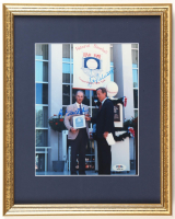 Hoyt Wilhelm & Peter Ueberroth Signed Hall of Fame Induction Custom Framed Photo Display (PSA) at PristineAuction.com