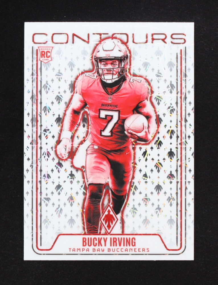 Bucky Irving 2024 Panini Phoenix Contours Lazer #27 RC