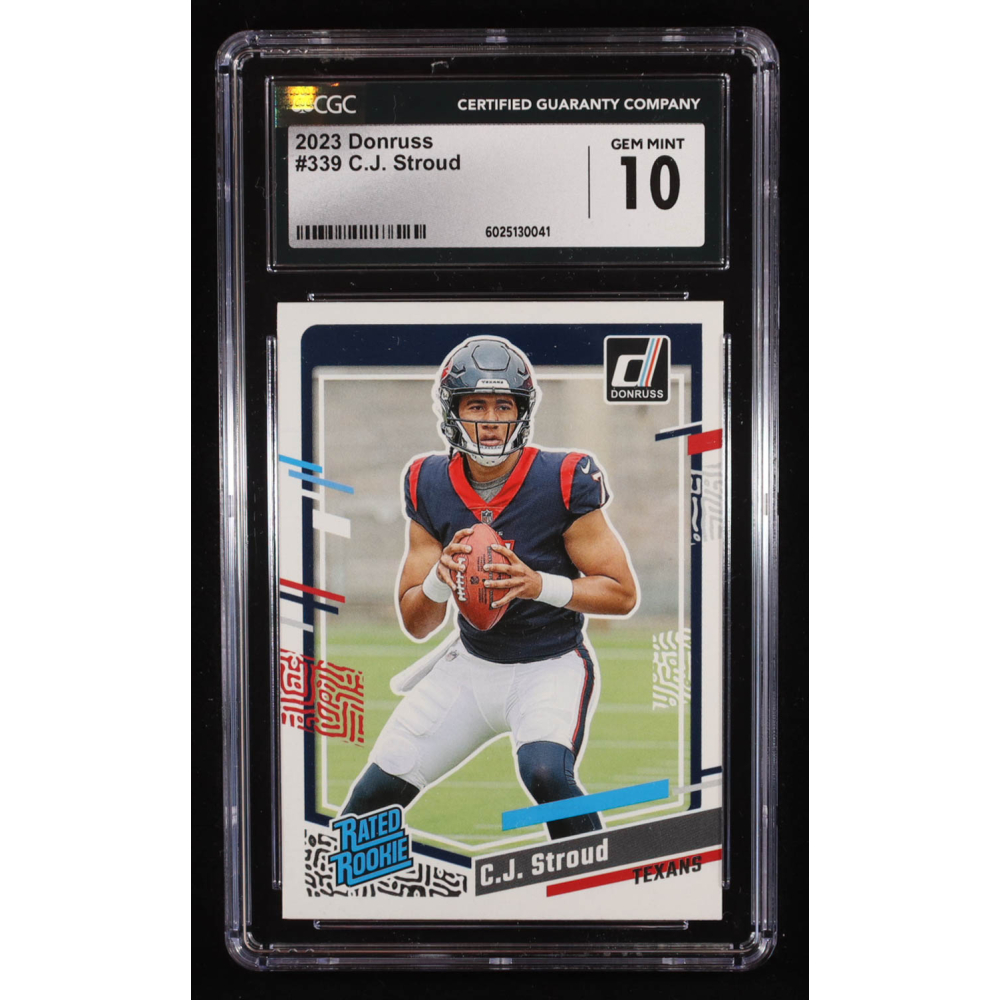 CJ Stroud 2023 Donruss RR #339 RC (CGC 10) at PristineAuction.com