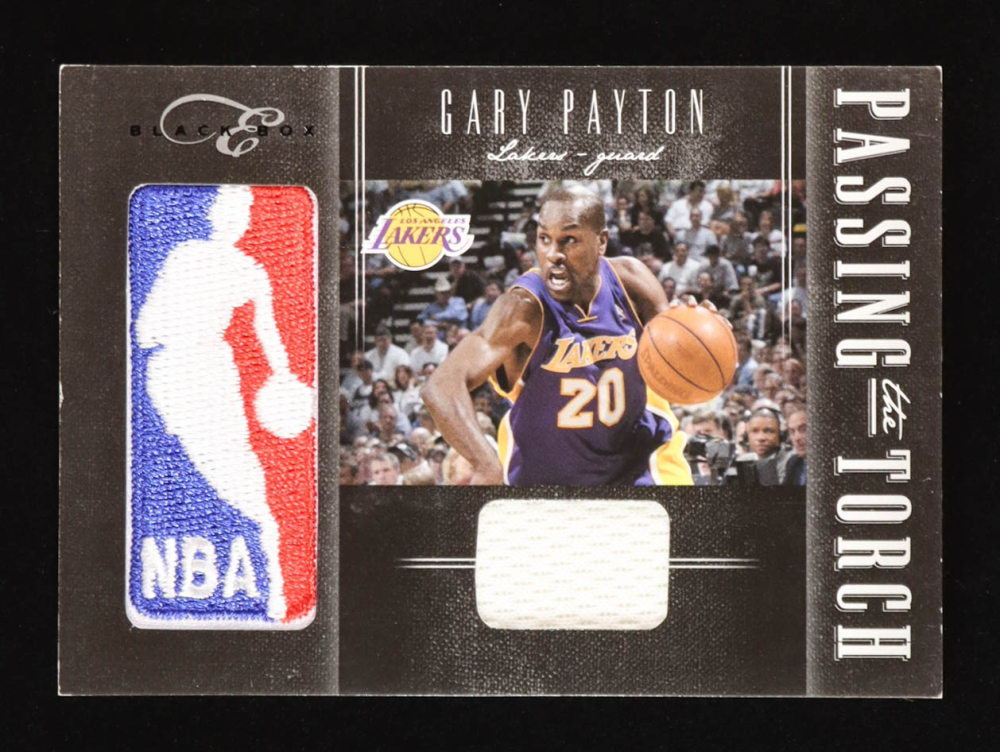 Gary Payton / Eric Gordon 2010-11 Elite Black Box Passing the Torch Materials #27 #04/99
