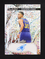 Stephen Curry 2023 Leaf Flash Autograph Silver Sparkle #BA-SC1 #2/3 at PristineAuction.com