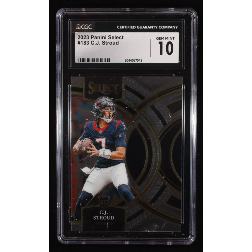 CJ Stroud 2023 Select #183 RC (CGC 10) at PristineAuction.com