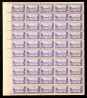 U.S. Postage 3¢ "Alaska Territory" Stamp - Issued November 12th 1937 - Full Original Uncut Sheet Of (50) Stamps at PristineAuction.com