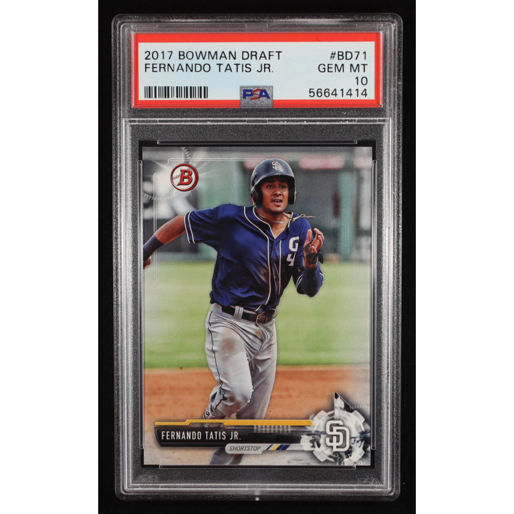 Fernando Tatis Jr. 2017 Bowman Draft #BD71 RC (PSA 10) at PristineAuction.com