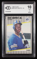 Ken Griffey Jr. 1989 Fleer #548 RC (BCCG 10) at PristineAuction.com
