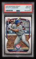 Wyatt Langford 2023 Bowman Draft #BD106 RC (PSA 10) at PristineAuction.com