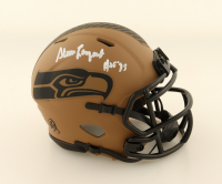 Steve Largent Signed Seahawks Salute to Service Alternate Speed Mini Helmet Inscribed "HOF '95" (JSA) at PristineAuction.com