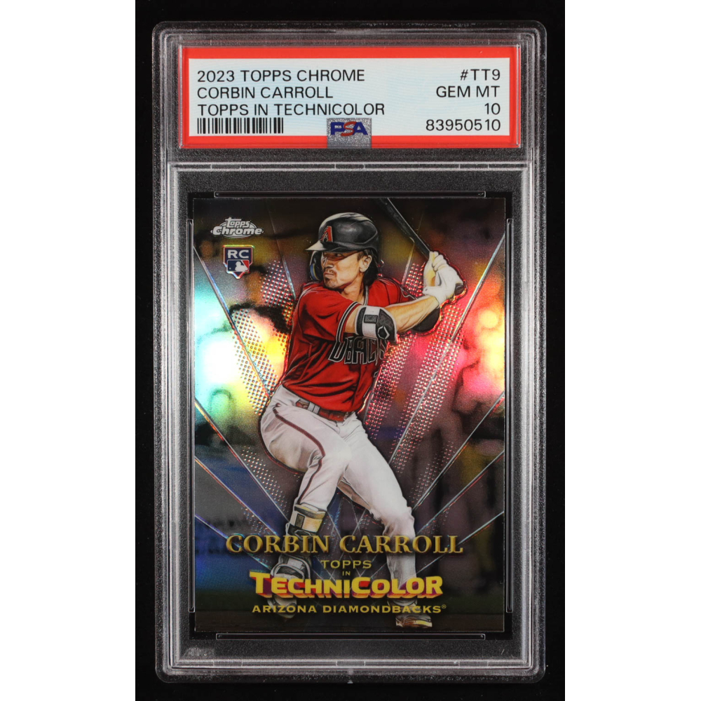 Corbin Carroll 2023 Topps Chrome Topps in Technicolor #TT9 RC (PSA 10) at PristineAuction.com