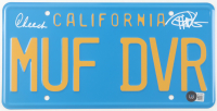 Cheech Marin & Tommy Chong Signed License Plate (Beckett) at PristineAuction.com