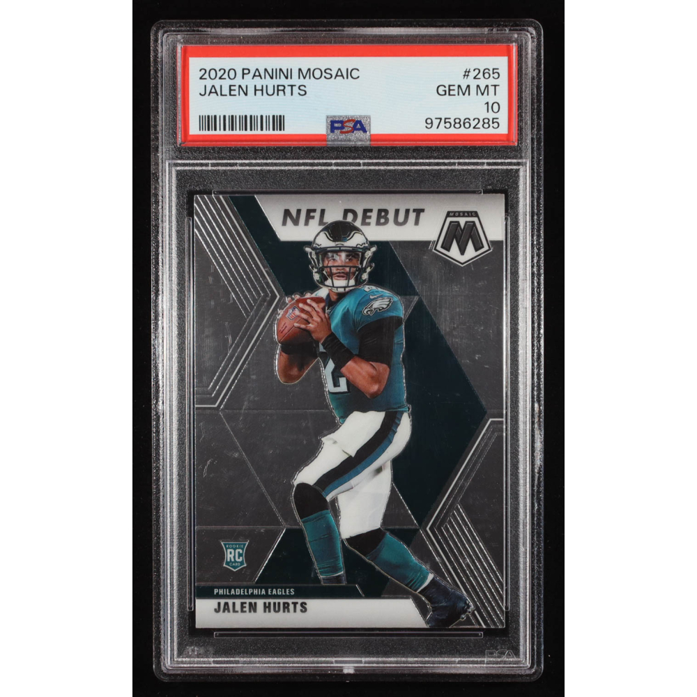 Jalen Hurts 2020 Panini Mosaic #265 DEB RC (PSA 10) at PristineAuction.com