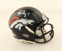 John Elway Signed Broncos Speed Mini Helmet (Beckett) at PristineAuction.com