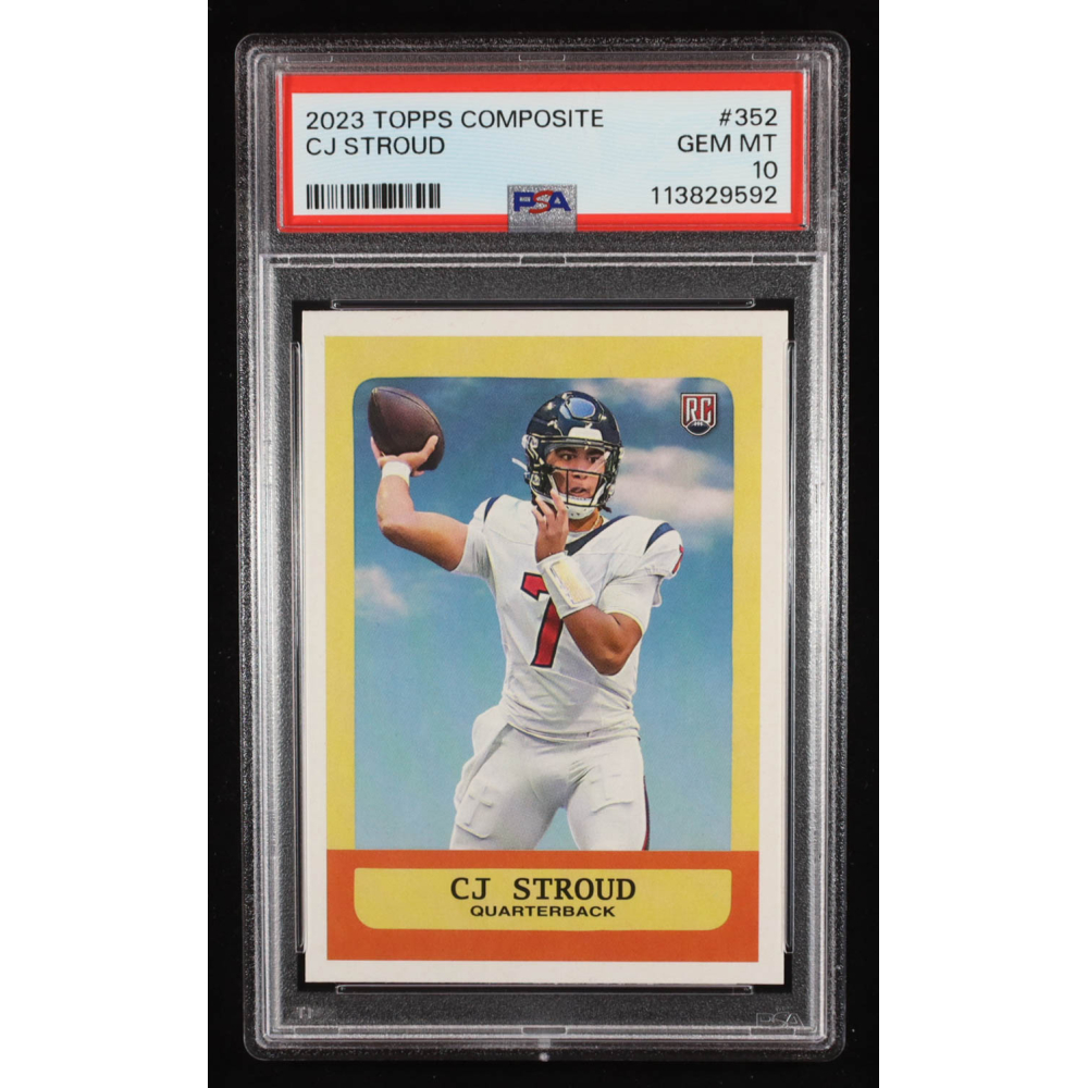 CJ Stroud 2023 Topps Composite #352 RC (PSA 10) at PristineAuction.com