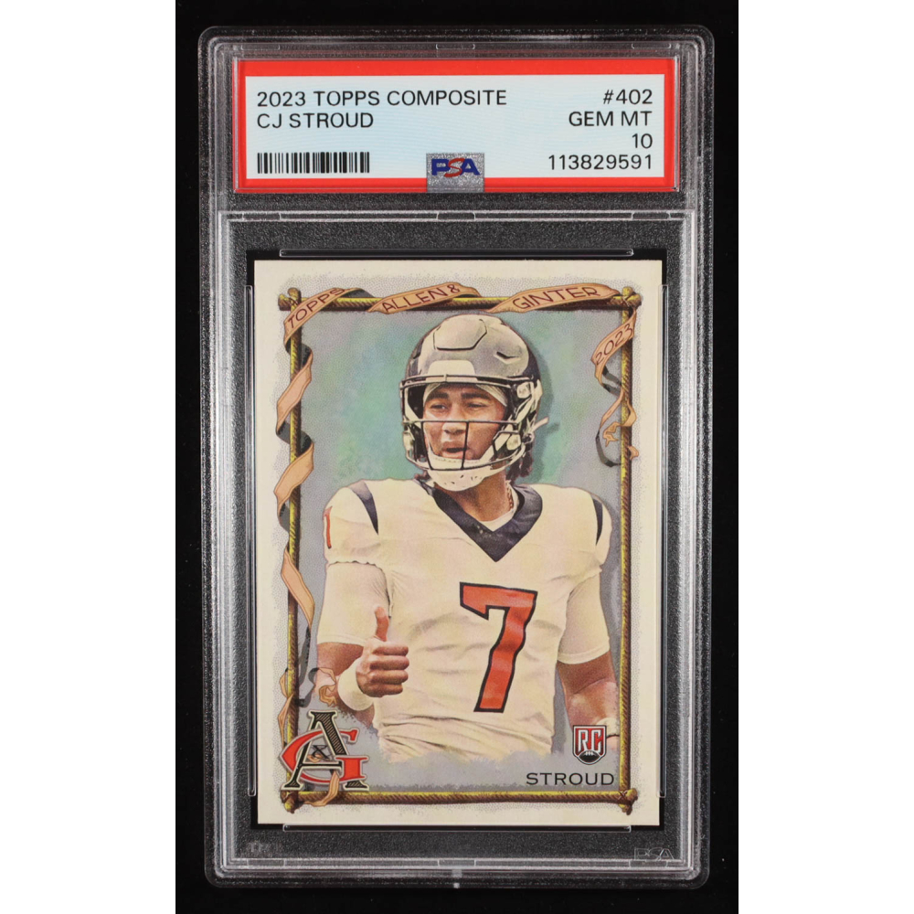 CJ Stroud 2023 Topps Composite #402 RC (PSA 10) at PristineAuction.com