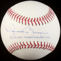 Mariano Rivera Signed OML Baseball Inscribed "All Time Saves Leader 652" (Steiner) at PristineAuction.com