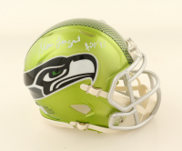 Steve Largent Signed Seahawks Flash Alternate Speed Mini Helmet Inscribed "HOF '95" (Beckett) at PristineAuction.com