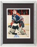 Grant Fuhr Signed Oilers Custom Framed Photo Display (PSA & Mounted Memories) at PristineAuction.com