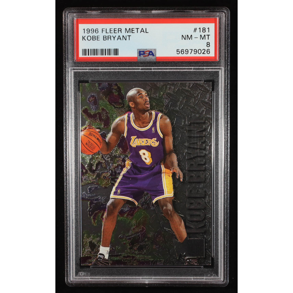 Kobe Bryant 1996 Fleer Metal #181 RC (PSA 8) at PristineAuction.com