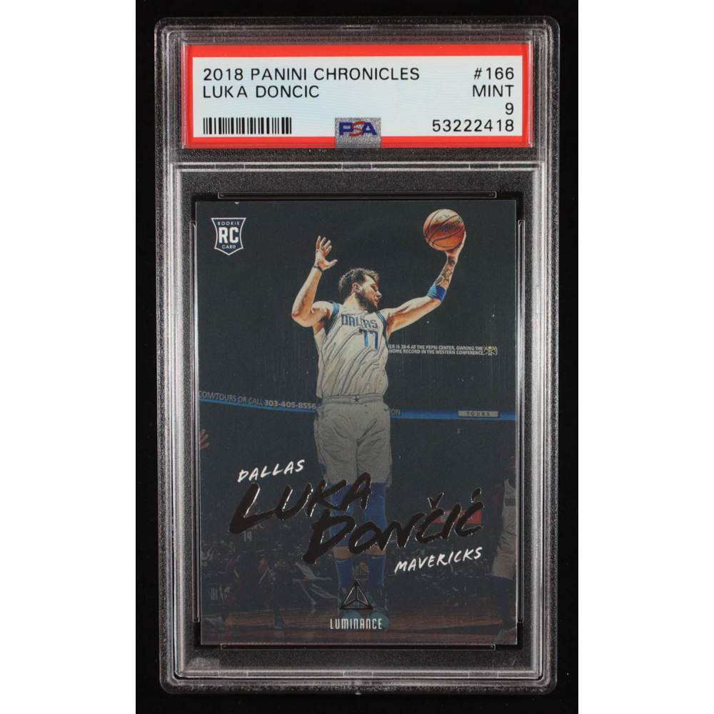 Luka Doncic 2018 Panini Chronicles #166 RC (PSA 9) at PristineAuction.com