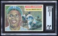 Jackie Robinson 1956 Topps White Back #30 (SGC 2) at PristineAuction.com