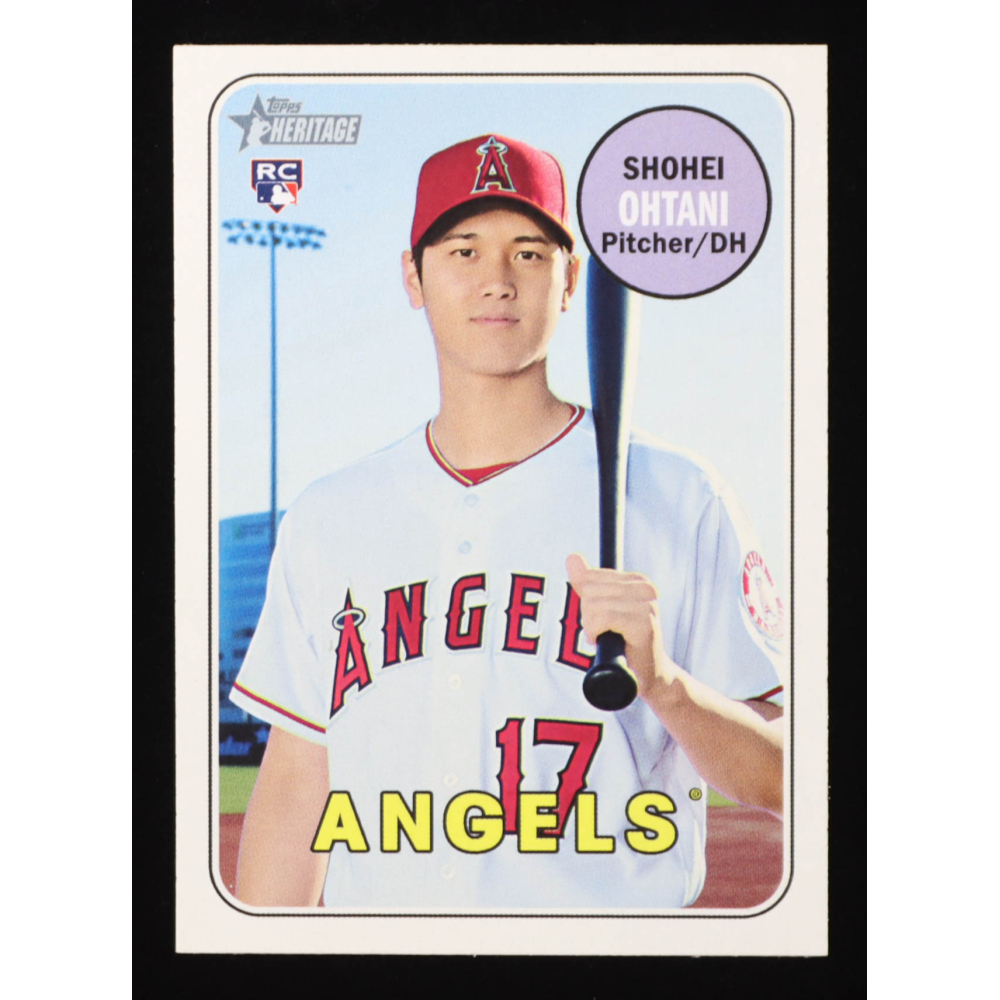 Shohei Ohtani 2018 Topps Heritage #600 RC at PristineAuction.com