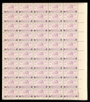 U.S. Postage 3¢ "Arkansas Centennial" Stamp - Issued June 15th 1936 - Full Original Uncut Sheet Of (50) Stamps at PristineAuction.com
