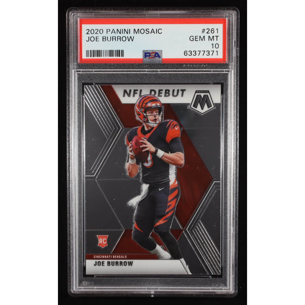 Joe Burrow 2020 Mosaic DEB #261 RC (PSA 10) at PristineAuction.com