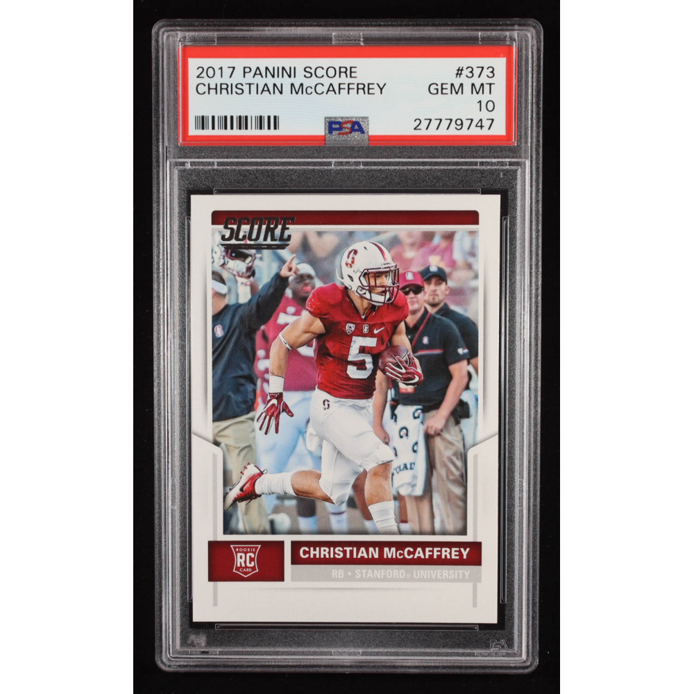 Christian McCaffrey 2017 Score #373 RC (PSA 10) at PristineAuction.com