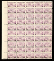 U.S. Postage 3¢ "Oregon Territory Centennial" Stamp - Issued July 14th 1936 - Full Original Uncut Sheet Of (50) Stamps at PristineAuction.com