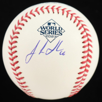 Josh Sborz Signed 2023 World Series Logo Baseball (Beckett) at PristineAuction.com