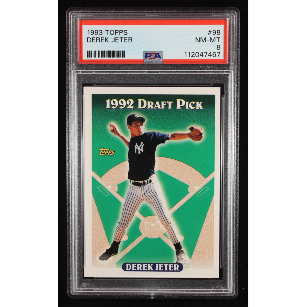 Derek Jeter 1993 Topps Draft Pick #98 RC (PSA 8) at PristineAuction.com
