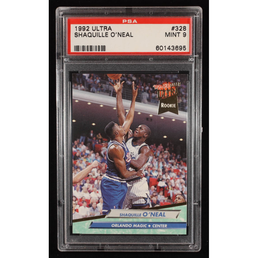 Shaquille O'Neal 1992-93 Ultra #328 RC (PSA 9) at PristineAuction.com